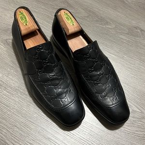 Gucci Black Guccissima Loafers